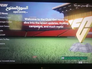  4 لعبه FC25 ب شكل حساب على PS4