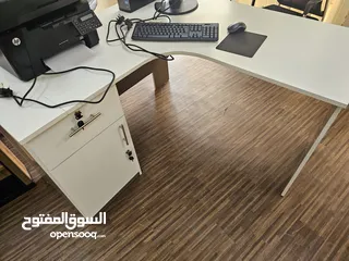  2 office table L shape