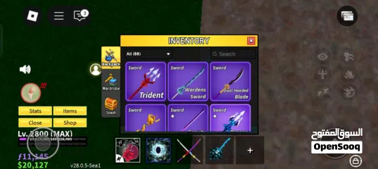  13 للبيع حساب بلوكس فروت قوي تقريبا كل شي في اللعبه blox fruit account strong for sell