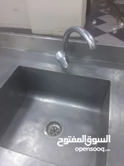  10 مجلى ستانليس ستيل حوضين تفصيل طول 3 متر وعرض متر وارتفاع متر مع رف ستانلس سفلي وارجل تطويل وتقصير