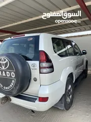  4 Toyota Prado 2009 White Color سيارة تويوتا برادو 2009 لون أبيض