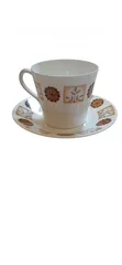  1 فنجان وصحن فاخر - ماركة Royal Vale الإنجليزية الأصلية