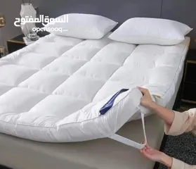  4 لبادة الفرشة الفندقية