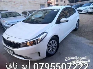  6 كيا K3 موديل 2018 للبيع بدفعه أولى 2300 قسط شهري 160