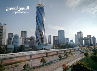  5 Capital diamond tower    الثالث عالمياً من حيث نسبة الدوران 212 درجه وال 11 علي العالم