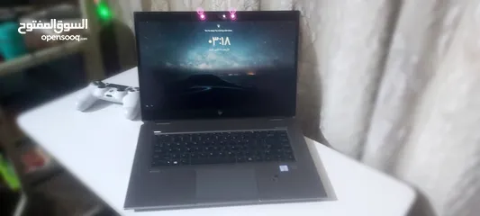  9 لابتوب hp Zbook Studio G5 الجيل الثامن بصمة اصبع وفيس نضافة 90%