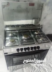  5 فرن غاز يونيفرسال 90 سم ستانلس ستيل