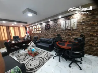  12 مكتب 150م مفروش بمحطة الرمل فيو بحر