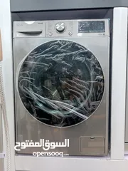  3 غساله ال جي 8 كيلو سلفر ستيل موديل 2025