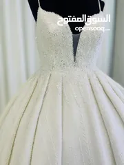  2 فستان زفاف موديلات 2024