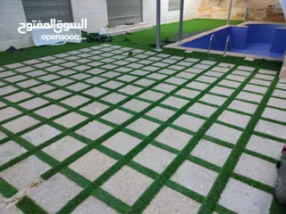  6 عشب صناعي اقل سعر بالمملكة وتحدي بسعر كثافة وثبات لون  يوجد صناعة  اردني  فيتنامي سعودي مصري امراتي