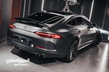  1 حاله نادره جدا  Mercedes GT43  Model 2022 18,000km رمادي مط فرش اسود 3000cc 6 سلندر وكيل مرور الن