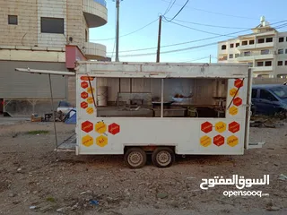  1 كرفان مطعم متنقل مع كامل العده