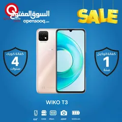  1 WIKO T3 ( 128 GB ) / 4 RAM NEW /// ويكو تي 3 ذاكرة 128 رام 4 الجديد