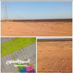  1 تملك قطعة أرض مساحة 10 دونمات   لكامل القطعة قوشان مستقل المفرق أراضي البادية الشمالية