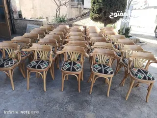  7 كراسي وطاولات مقهى  كافيه  مطعم ترس كراسي كفيهات_مقاهي_مطاعم_حدائق _قهوه_مطعم_ مطابخ_ حسب الطلب