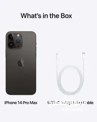  6 iPhone 14 Pro Max بحالة ممتازة، 128 أسود، مع كامل ملحقاته – للجاد فقط”