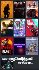  6 تجميعة مع الشاشة والملحقات كاملة  Gaming pc استخدام شهر  مع حساب steam