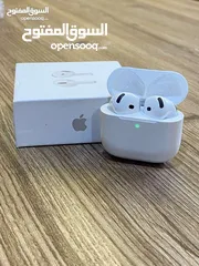  7 أختار الأصلي وريح راسك النسخة الأحدث والأقوى  بطارية تصل إلى 5ساعات من الأستخدام Apple AirPods 4 AN