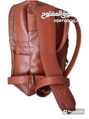  5 Premium quality stylish genuine leather backpack bag  Mens / women