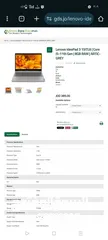  5 لابتوب  بحالة الجديد كليا Lenovo IdeaPad 3 15ITL6 للبيع – مع ماوس بلوتوث وشنطة
