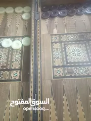  11 طاولة زهر تحفة للبيع مع شطرنج بنفس ا المستعجل