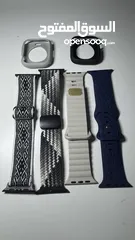  6 Apple Watch Series 9 45mm GPS Silver Aluminium with bands and covers