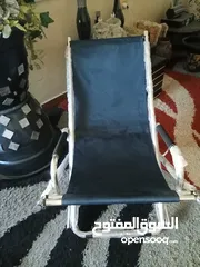  2 كرسي حديقه عالي الجوده والشكل انيق جدا وقابل للطي بحديد الكروم