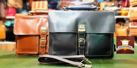  8 Leather laptop and office bags حقائب جلدية للكمبيوتر المحمول والمكتب