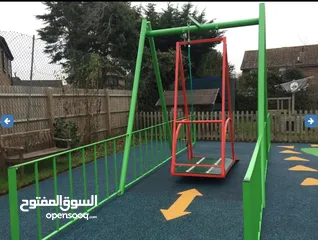  28 العاب حديد مراجيح وسحاسيل للحدائق والمزارع والشاليهات