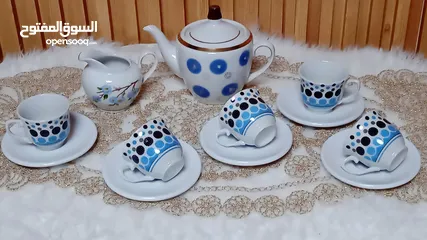  27 أطقم سفرة بورسلان ماركات عالمية .جديد. الوان متعددة وراقية