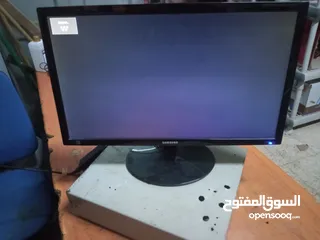  1 شاشة سامسونج 24 بوصة مع محولها شاشة كرتونة