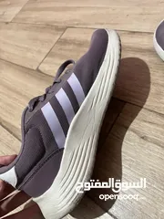  1 A good find!! Sporty light purple adidas shoes size 38.حذاء رياضي أديداس بنفسجي فاتح مقاس 38.