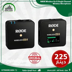  1 Rode Wireless GO II Single Channel Wireless Microphone