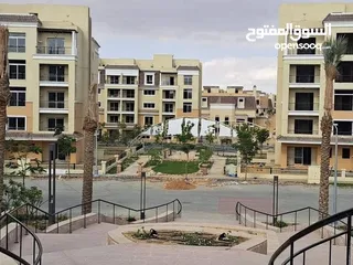  7 شقة دور ارضي 130م بجاردن 220م للبيع في كمبوند سراي Sarai المستقبل سيتي القاهرة الجديدة شركة MNHD
