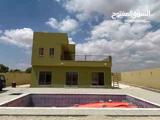  1 بيت ريفي وشاليه للبيع او البدل على شقة في عمان
