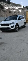  6 كيا سيورينتو 2016 دهان شركه بالكامل  تأمين وترخيص جديد  إمكانية قبول دفعه كبيره مع شكات شخصيه