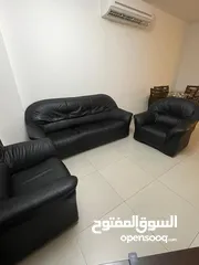  6 Leather Sofa Set