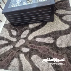  2 سجاد شادن لون بني مموج