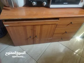  1 Table with 2 cabinets and 3 drawers