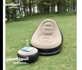  3 كنبايه كرسي هوائي مع طاوله مركى قدمين كنياية  جلوس  متنقله صوفيا