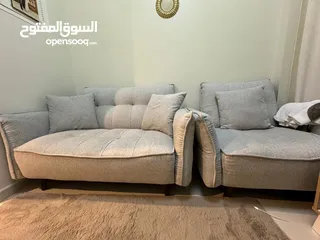  3 Sofa set from pan home for sale  طقم كنبات من بان هوم للبيع