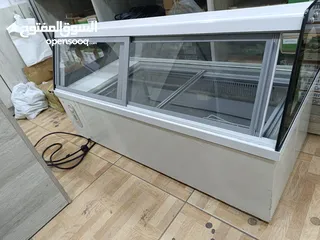  2 فريزر عرض بوظة ice cream display freezer