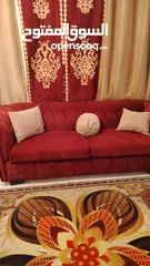  3 كنب للبيع مستعمل بحالة الوكالة بالزرقا الجديده البتراوي