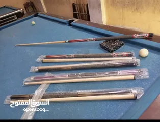  1 استيكات بلياردو قطعتين اصلي تيتانيوم