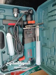  5 مكينه ماء بريشر2200واط كيبل كهرباء شركه بوش 50 متر درج المنيوم خيف 4 متر  دريل هلتي