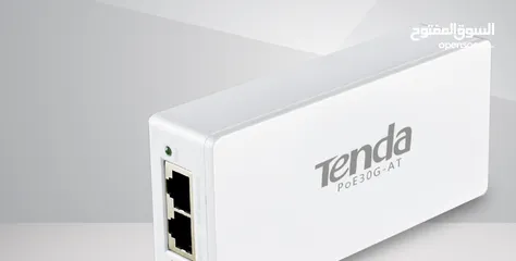  1 Tenda PoE30G-AT محول PoE جيجابايت 30 واط لكل منفذ