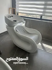 2 تخت مساج جديد +مغسلتين شعر استخدام صالون