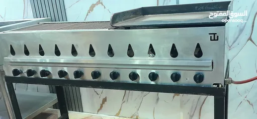  1 جريل غاز بلاطه و شوي برجر البيع نظيف جدا