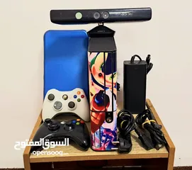  1 للبيع جهاز العاب xbox 360 معدل Gtag مع كاميرا و سعة تخزين 250 جيغا مع مجموعة كبيرة من الالعاب الفخمة